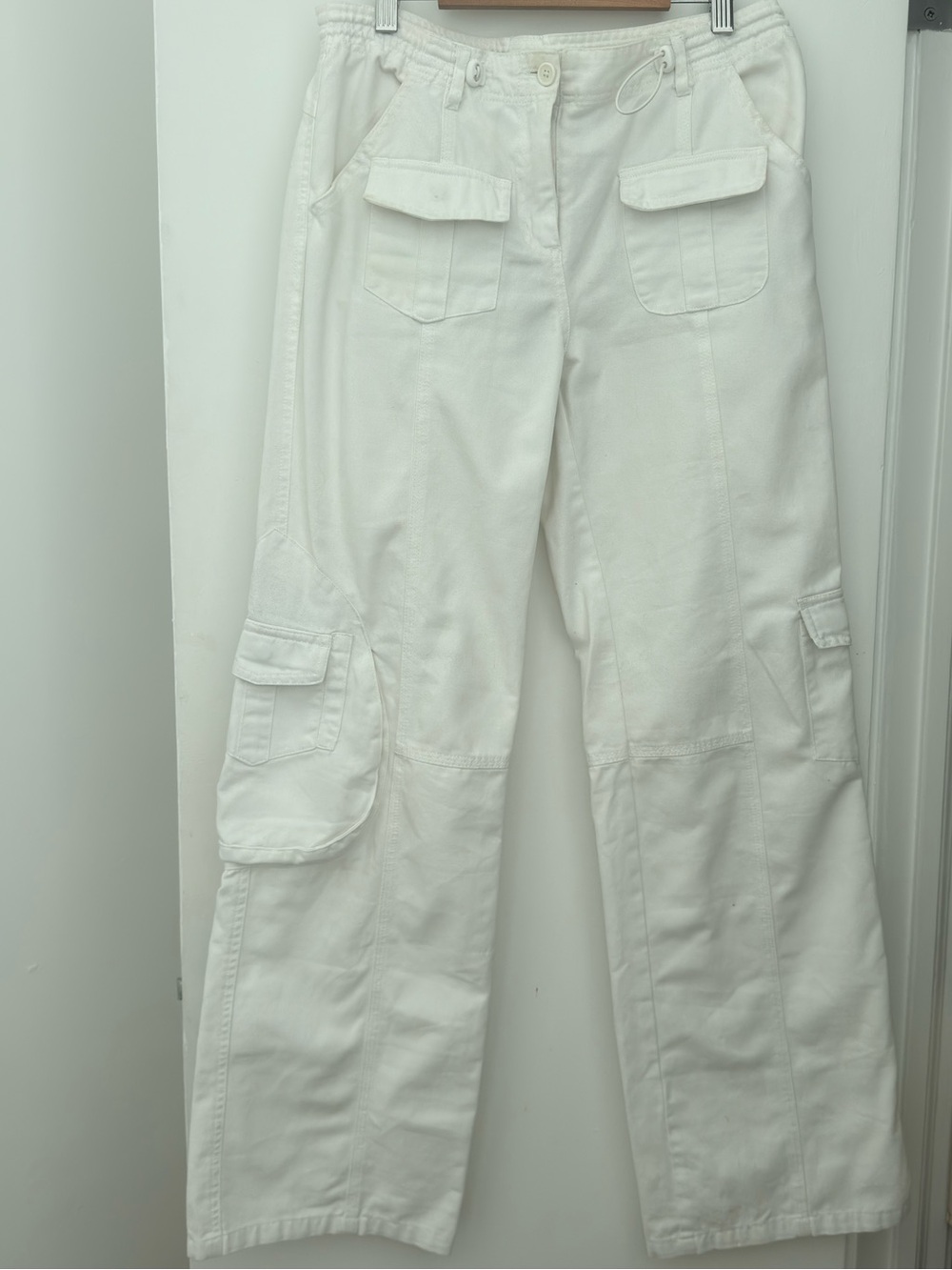 Brandy Melville White Cargo Pants